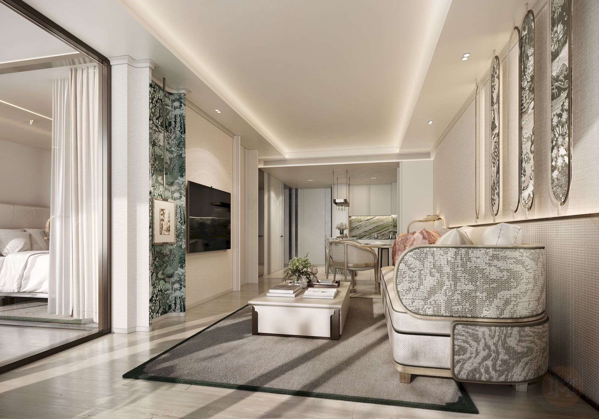 1-Bedroom Living Area